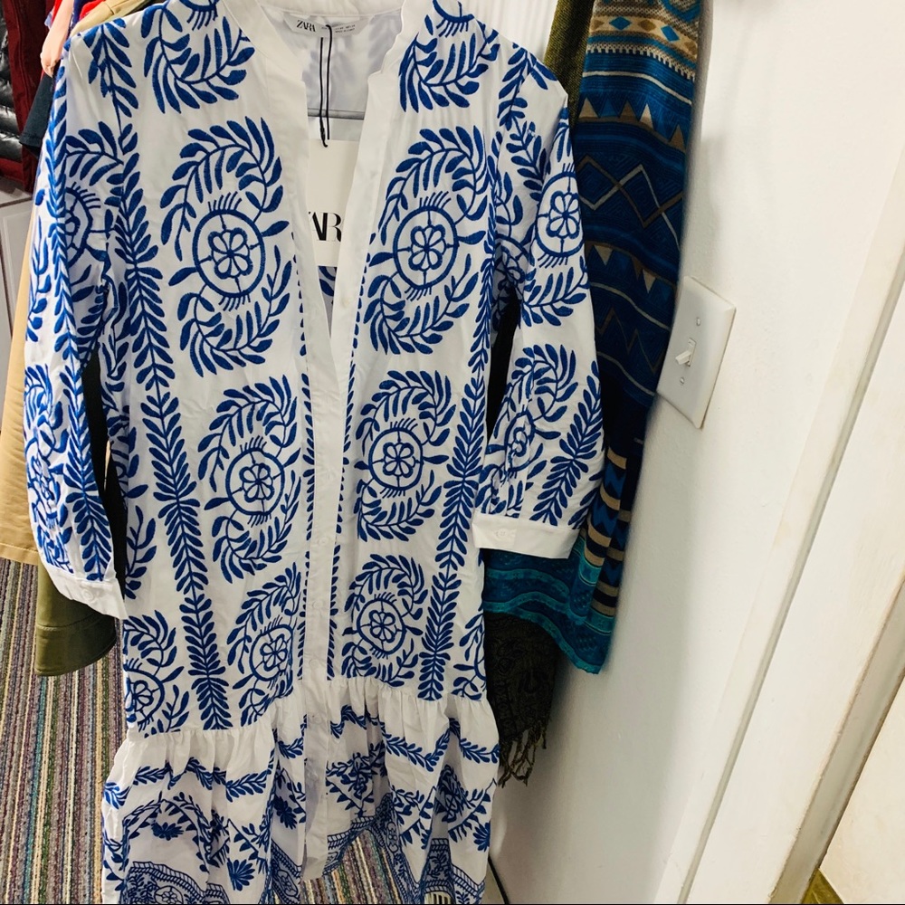 BLOGGERS FAVORITE ZARA EMBROIDERED DRESS - Picture 8 of 8